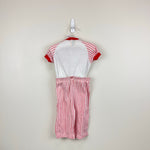 Load image into Gallery viewer, Vintage Carter&#39;s Red Striped Baseball Pajamas 12 Months USA
