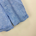 Load image into Gallery viewer, Janie and Jack Chambray Blue Suspender Shorts 18-24 Months
