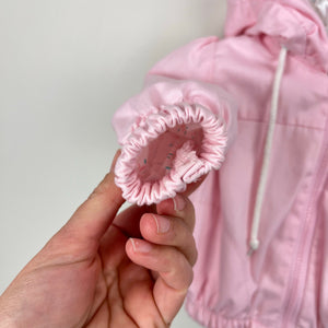 Vintage OshKosh B'gosh Pink Hooded Windbreaker 12 Months USA