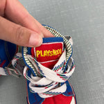 Load image into Gallery viewer, Vintage 90s Playskool Blue Airplane High Top Sneakers Baby Toddler 4
