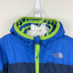 Load image into Gallery viewer, The North Face Reversible Scout Wind Jacket Blue Green 6-12 Months
