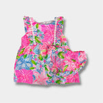 Load image into Gallery viewer, Lilly Pulitzer Girls Annabelle Infant Dress Multi Take It From Your Mums 12-18 months
