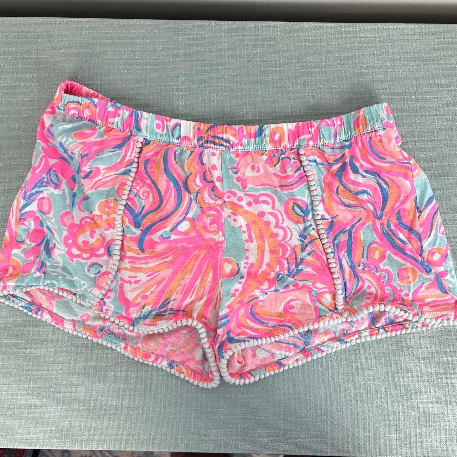 Lilly Pulitzer Girls Pink Pout Too Much Bubbly Chela Short XL 12-14