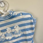 Load image into Gallery viewer, Vintage Carter's Blue Striped Sailor Romper 9 Months USA
