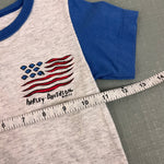 Load image into Gallery viewer, Vintage Harley Davidson Gray Blue Flag T-Shirt Toddler USA

