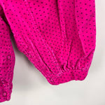 Load image into Gallery viewer, Vintage Pink Polka Dot Ruffle Floral Jumpsuit 12 Months
