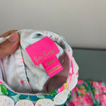 Load image into Gallery viewer, Lilly Pulitzer Baby Lilly Infant Shift Dress Seasalt Blue Fruit Flamingo 3-6 Months
