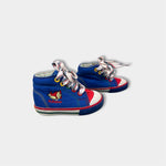 Load image into Gallery viewer, Vintage 90s Playskool Blue Airplane High Top Sneakers Baby Toddler 4
