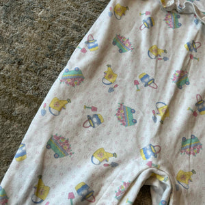 Vintage Good News Garden Beach Romper 24 Months