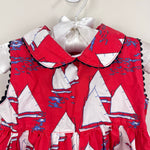Load image into Gallery viewer, Nantucket Kids Sleeveless Red Sailboat Dress 12-18 Months
