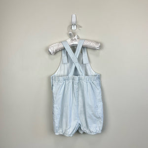 Janie and Jack Dobby Stripe Shortall Romper 12-18 Months