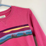 Load image into Gallery viewer, L.L. Bean Kids Long Sleeve Athleisure Top Berry Large 6-7

