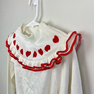 Vintage Little Topsys Ruffle Heart Sweatshirt 6