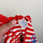 Load image into Gallery viewer, Vintage Carter's Red Striped Terry Romper 24 Months USA
