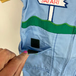 Load image into Gallery viewer, Vintage Applique Safari Shortall Romper 18 Months
