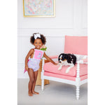 Load image into Gallery viewer, The Beaufort Bonnet Company Sally Sunsuit Briar Patch Petals Dog Applique 2T NWT
