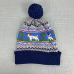 Load image into Gallery viewer, Mini Boden Intarsia Knit Fair Isle Sprout Winter Beanie Hat S
