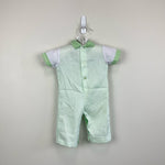 Load image into Gallery viewer, Vintage Cradle Togs Green Clown Romper 0-6 Months
