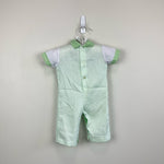 Load image into Gallery viewer, Vintage Cradle Togs Green Clown Romper 0-6 Months
