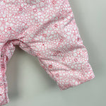 Load image into Gallery viewer, Jacadi Paris Baby Girl Pink Floral Jumpsuit &amp; Large Ruffle Bodysuit Set 6 Months
