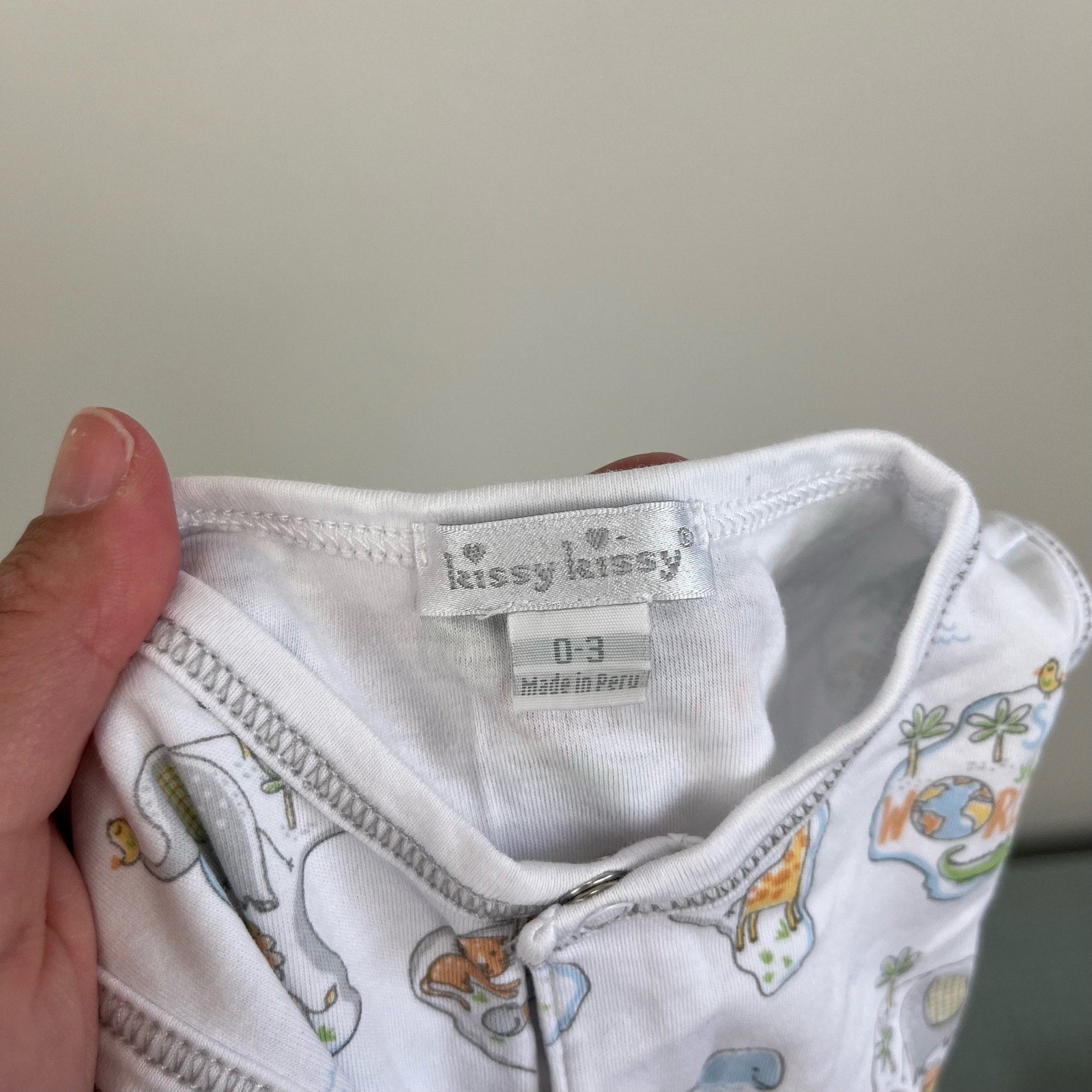 Kissy Kissy Pima Cotton Save Our World Playsuit Romper 0-3 Months