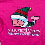 Load image into Gallery viewer, Vineyard Vines Girls Long Sleeve Elf Whale Pocket Tee Shirt M 10-12

