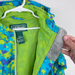 Load image into Gallery viewer, L.L. Bean Kids Discovery Rain Jacket Paint Splatter 5-6
