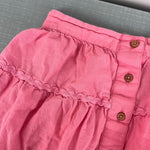 Load image into Gallery viewer, Mini Boden Floral Embroidered Hem Midi Skirt Crab Apple Pink 5-6
