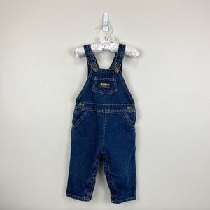 Vintage OshKosh B'gosh Blue Jean Overalls 24 Months USA