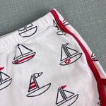 Load image into Gallery viewer, The Beaufort Bonnet Company Cheryl Shorts Undulata Regatta Richmond Red 3T
