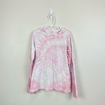 Load image into Gallery viewer, Crewcuts Pink Tie Dye Long Sleeve Tee Large 10-11
