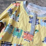 Load image into Gallery viewer, TBBC Sutton's Sweet Dream Pajamas Set Party Train with Buckhead Blue 8 NWOT
