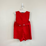 Load image into Gallery viewer, Vintage Red Applique Sailboat Jon Jon Romper 4T
