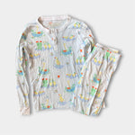 Load image into Gallery viewer, TBBC Sutton's Sweet Dream Pajamas Set Play in the Puddles with Worth Avenue White 8
