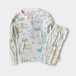 Load image into Gallery viewer, TBBC Sutton's Sweet Dream Pajamas Set Play in the Puddles with Worth Avenue White 8
