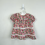 Load image into Gallery viewer, Mini Boden Occasion Printed Dress Rambling Rose Floral Lace 0-3 Months
