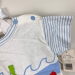 Load image into Gallery viewer, Vinatge Gear Kids by Schwab Scuabsaurus Shortall Romper 12 Months USA NWT

