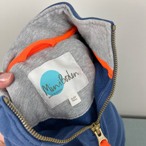 Mini Boden Quarter Zip Blue Sweatshirt 5-6