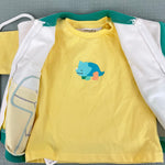 Load image into Gallery viewer, Mayoral Applique Dino Cardigan &amp; T-Shirt Green Yellow 2-4 Months NWT
