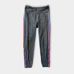 Load image into Gallery viewer, Gap Charcoal Gray GapFit Side Stripe Sport Leggings M
