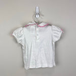 Load image into Gallery viewer, Vintage Y2K Carter's Pink Ruffle Flower Overalls Shirt Set 6-9 Months
