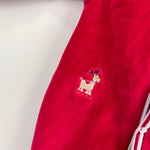 Load image into Gallery viewer, Kissy Kissy Red Velour Christmas Footie 0-3 Months
