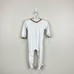Load image into Gallery viewer, Burberry Baby White Footie &amp; Bib Set 6 Months
