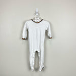 Load image into Gallery viewer, Burberry Baby White Footie &amp; Bib Set 6 Months
