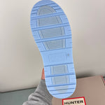 Load image into Gallery viewer, Hunter Big Kids Grace Waterproof Rain Boots Light Blue 4 NWT
