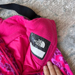 Load image into Gallery viewer, The North Face Snowquest Insulated Snow Bibs Cabaret Pink Leopard Small Print 4T
