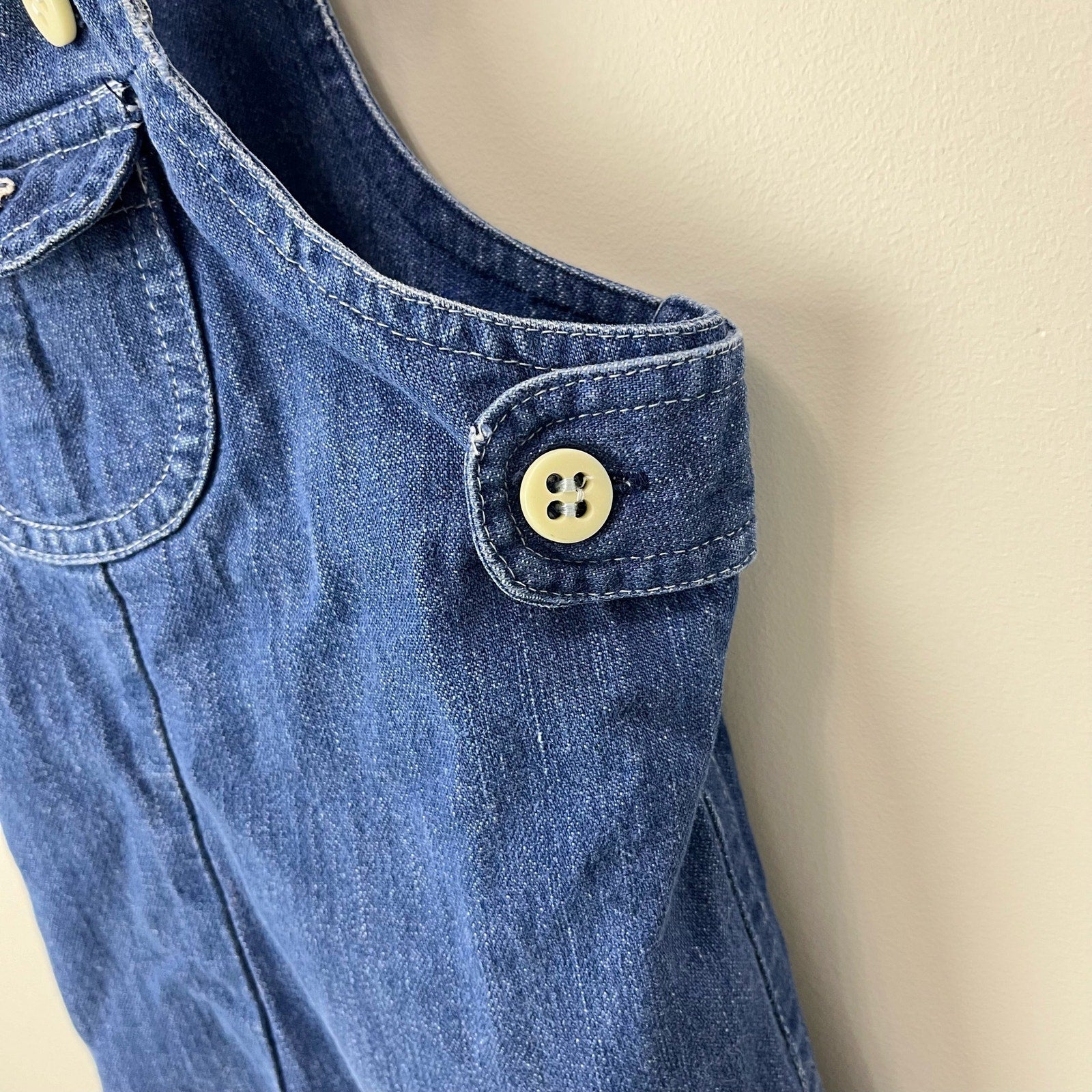 Vintage Lacoste Blue Jean Overalls