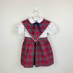 Vintage Nannette Plaid Dress 4T