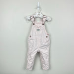 Load image into Gallery viewer, OshKosh B'gosh Pale Pink Heart Bib Overalls 12 Months
