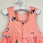 Load image into Gallery viewer, Petit Peony Peach Pink Chicken Scallop Sun Dress 5T NWT
